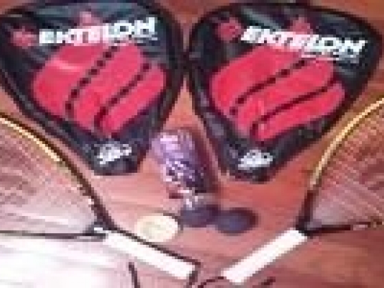 SET of 2 RAQUETS and BALLS - EKTELON POWER RING FREAK